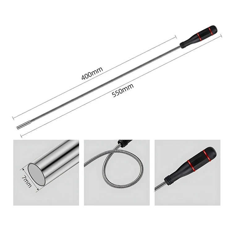 Telescopic Magnetic Pick-Up Tool & Inspection Mirror | Precision Repair Utility