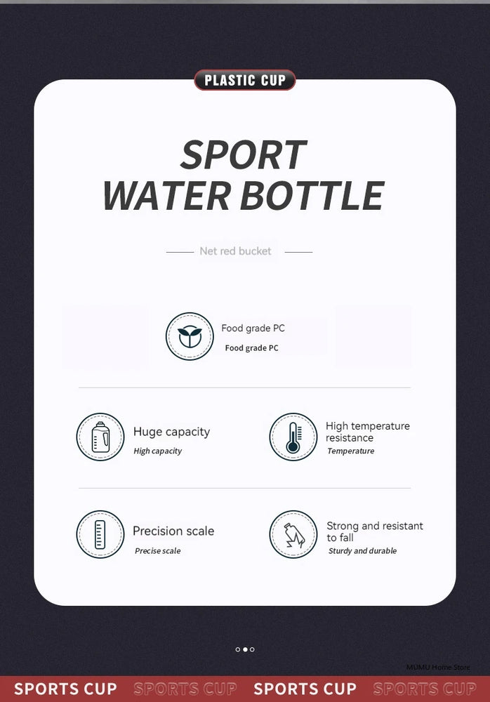 Large Capacity Sports Waterbottle 5L Gym Cycling Camping Fitness Drinking Bottle