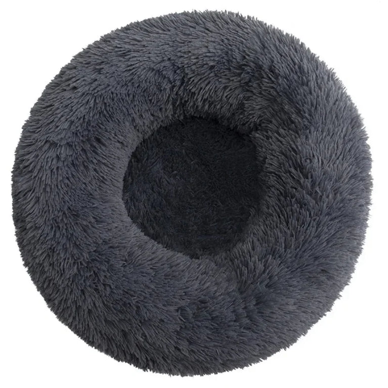 Round Plush Environment Friendly Dog Bed 40-90cm Soft Warm Pet Sleeping Nest