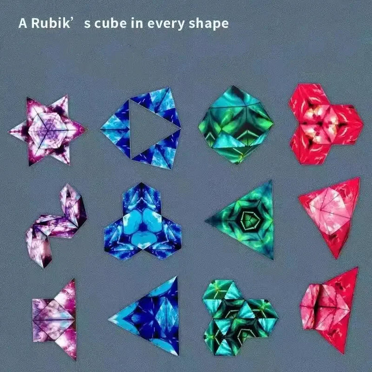 Changeable Magnetic Geometry Cube | 3D Anti-Stress Shape-Shifting Puzzle