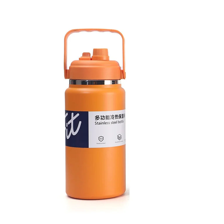 Large Steel Vacuum Insulated Water Tumbler 2000/2500ml Leakproof