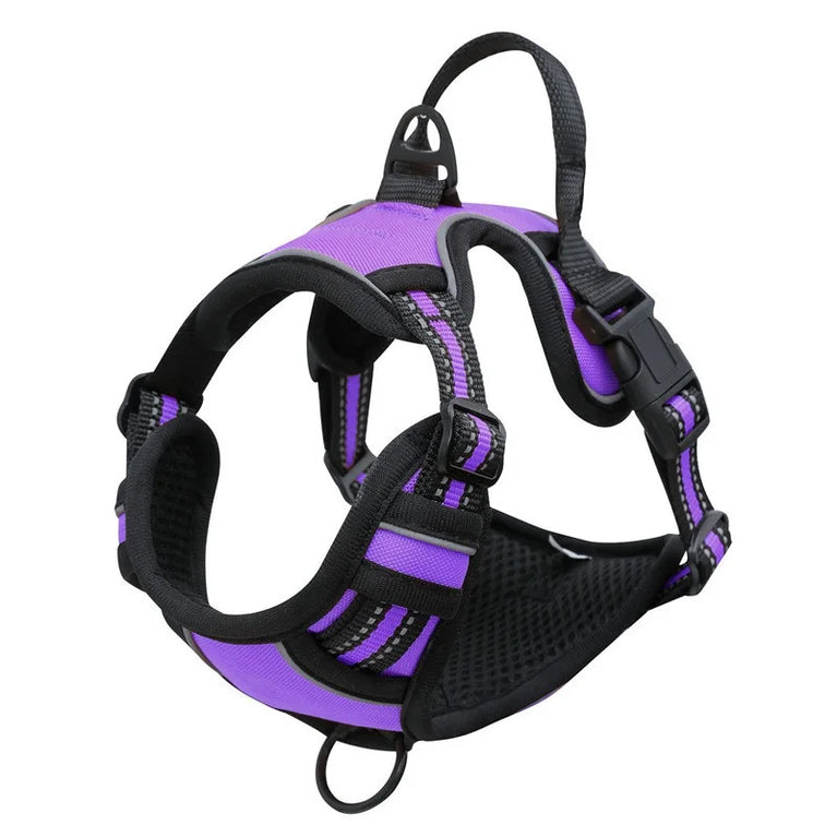 Heavy Duty No Pull Dog Harness Reflective Adjustable Control Handle Vest