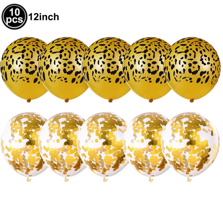 Leopard Print Birthday Party Disposable Tableware Set-Animal Theme Decor