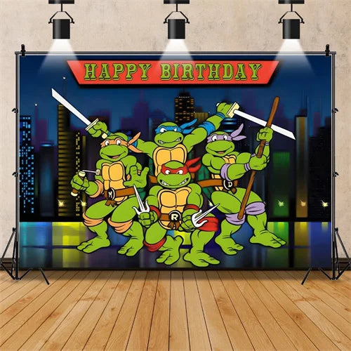 Decoration Birthday Turtlei Disposable Tableware Set Party