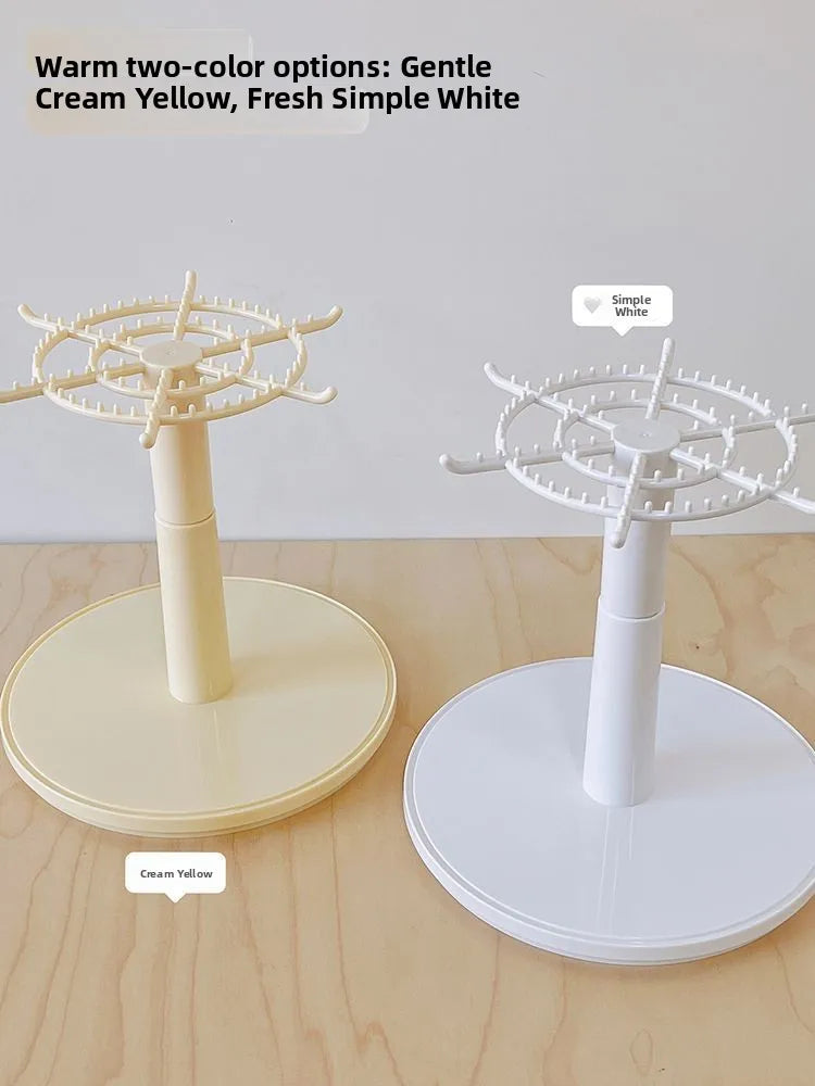 Modern Minimalist Rotating Display Case | Large Capacity Toy & Jewelry Organizer