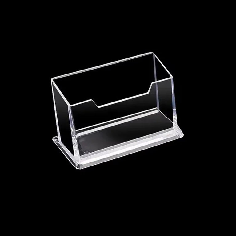 Clear Desktop Business Card Holder Storage Display Stand Organizer