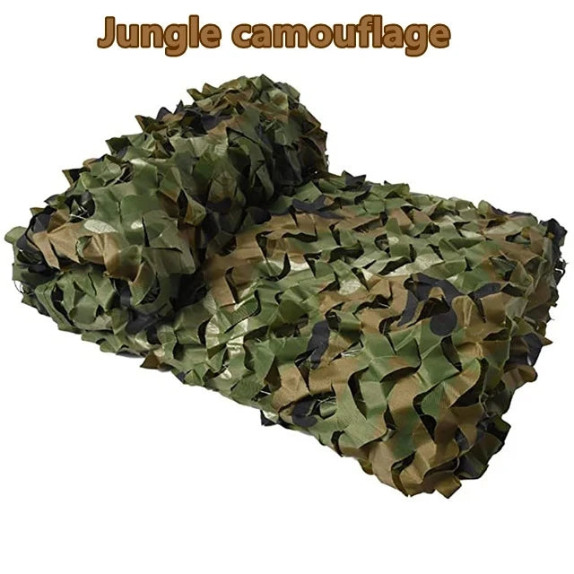 Double-Layer Camouflage Netting | Tactical Outdoor Sunshade & Privacy Cover