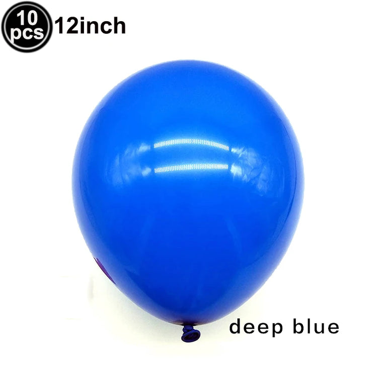 Solid Dark Blue Theme Disposable Tableware Set Party Decoration Kit