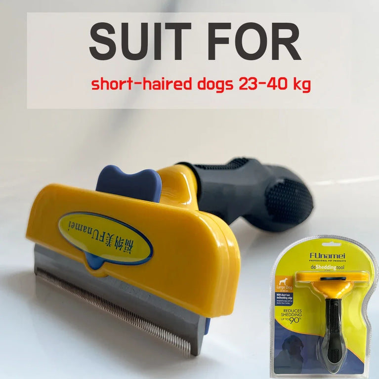 Pet Hair Remover Deshedding Brush Dog Cat Grooming Comb Tool