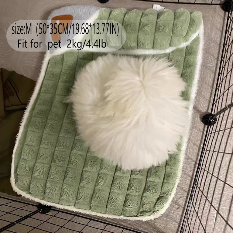 Winter Dog Bed Mattress Removable Washable Large Pet Sleeping Mat