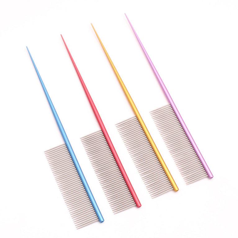 Pet Grooming Combs Aluminum Alloy Brush Professional Dog Comb
