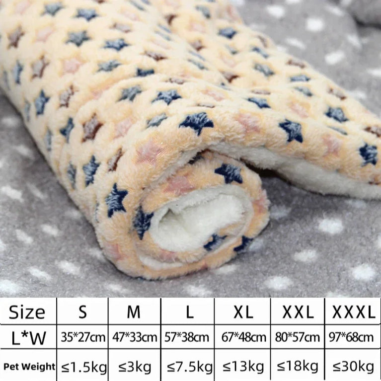 Flannel Pet Mat Dog Bed Cat Bed Thicken Sleeping Mat Cooling Heating Pad for Cats & Pets Comfort Rug
