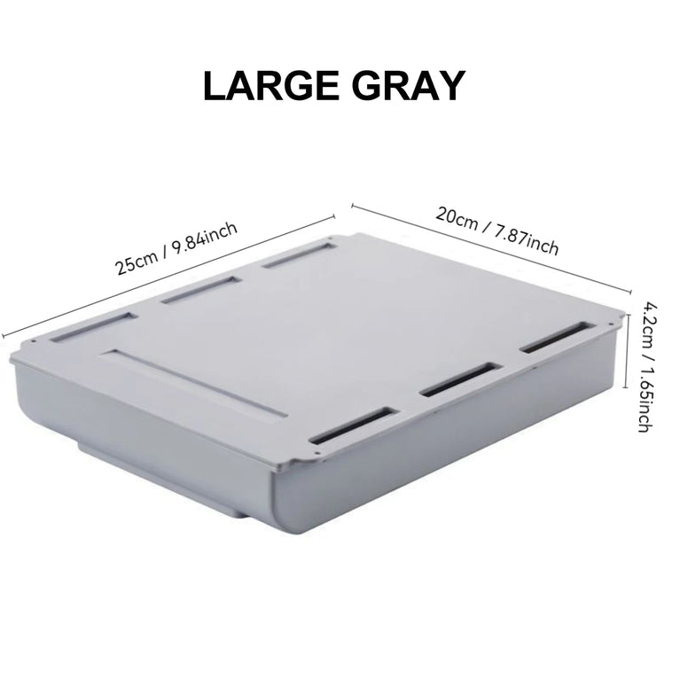 Hidden Storage Box Desk Storage Drawer Self-Adhesive Organizer
