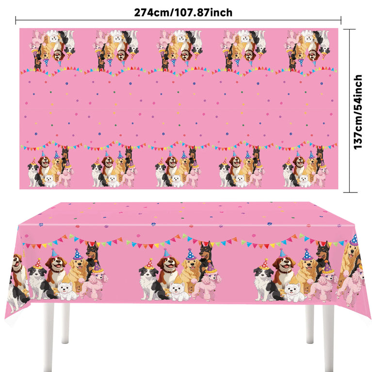 Dog Theme Birthday Party Disposable Tableware Set -Pet Celebration Decor