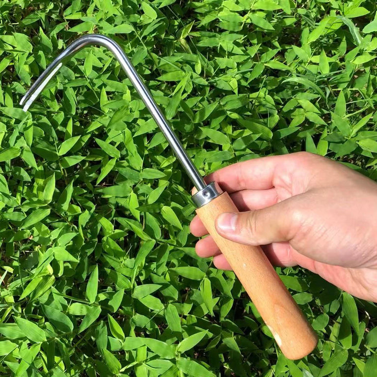 Stainless Steel Weeding Hook Garden Tool for Root Removal and Soil Work