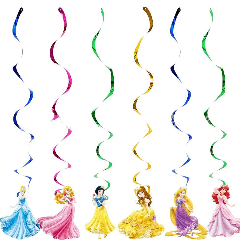 Princess Six Theme Party Disposable Tableware Set Girls Birthday