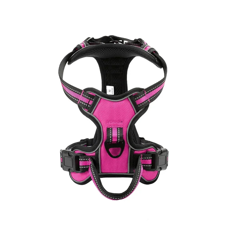 Adjustable Nylon Dog Harness No Pull Reflective Breathable Pet Vest