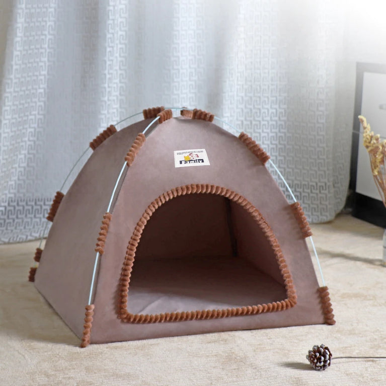 Foldable Cat House Pet Tent Breathable Portable Four Season Nest