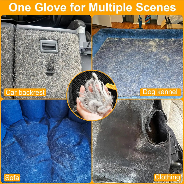Reusable Electrostatic Pet Hair Removal Mitts Cat Grooming Gloves