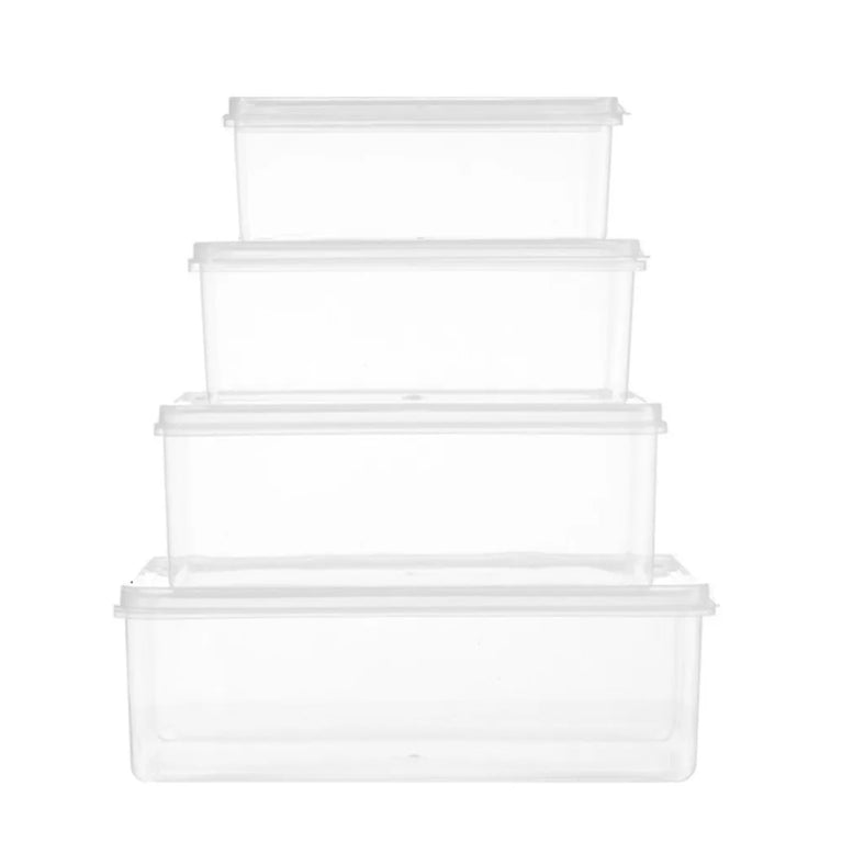 Durable Transparent Storage Box Reusable Food Grade Kitchen Storage Box