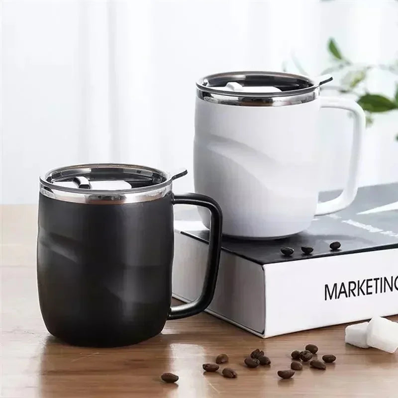 Stainless Steel Coffee Mug 400ml Insulated Travel Mug with Lid
