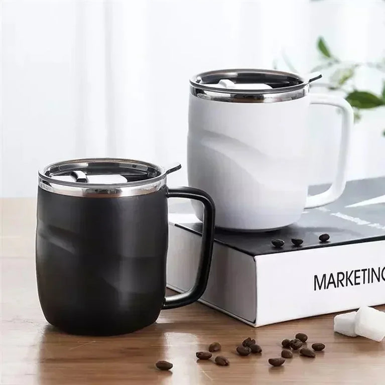 Stainless Steel Coffee Mug 400ml Insulated Travel Mug with Lid