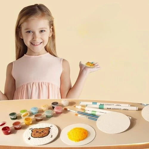 3D Drawing Magic Canvas | Sponge Foam Texture Painting Paper for DIY Art