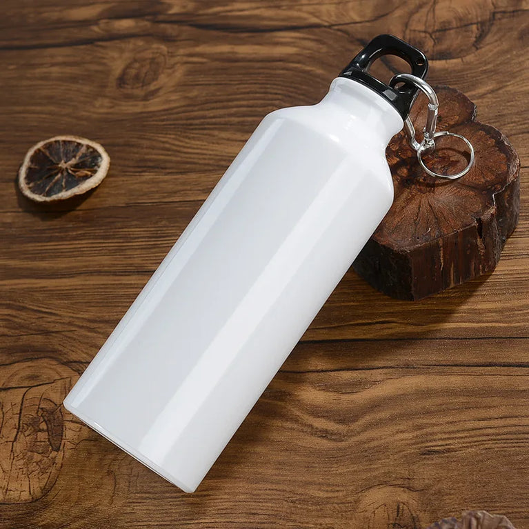 500ml Aluminum Sports Mountaineering Water Bottle Lightweight Hook Lid Outdoor Climbing Flask Kettle