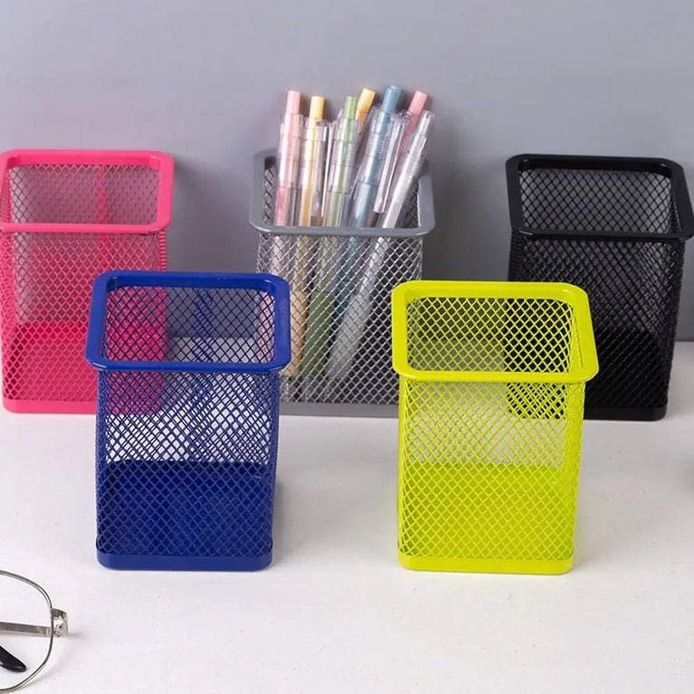 Multifunction Mesh Pen Pot Desk Tidy Stationery Organiser