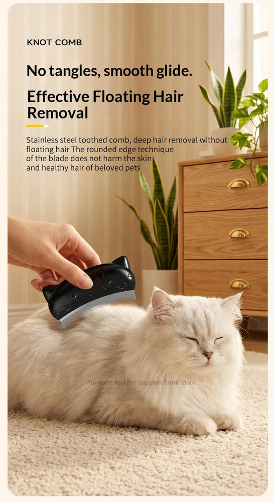 Pet Detangling Brush Short & Long Hair Hair Remover Comb Grooming Tool