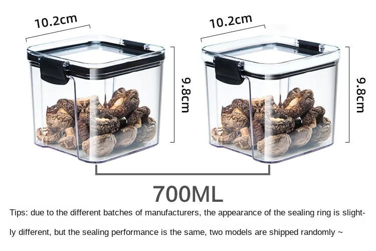 Plastic Food Containers with Lids Large Capacity Airtight Storage Jars