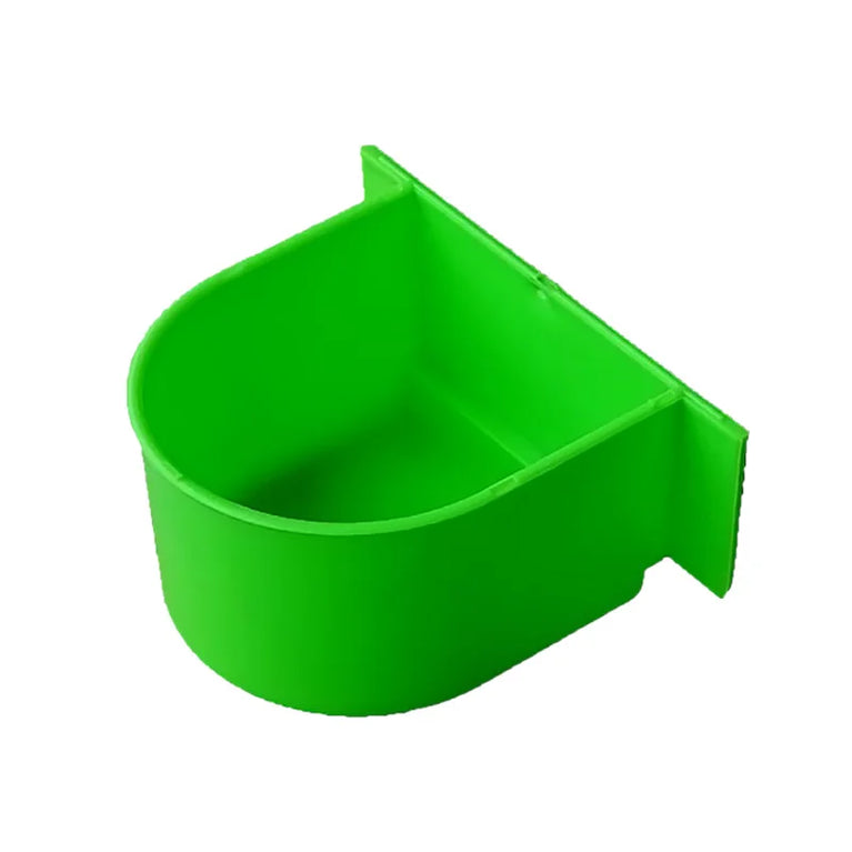 Plastic Bird Cage Feeding Trough | Splash-Proof Food & Water Cup
