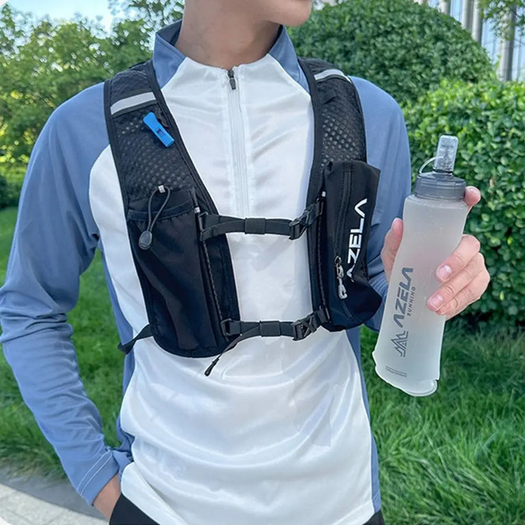 250/500ml Folding Soft Sport Water Bottle Portable Lightweight Camping Running Hydration Bag