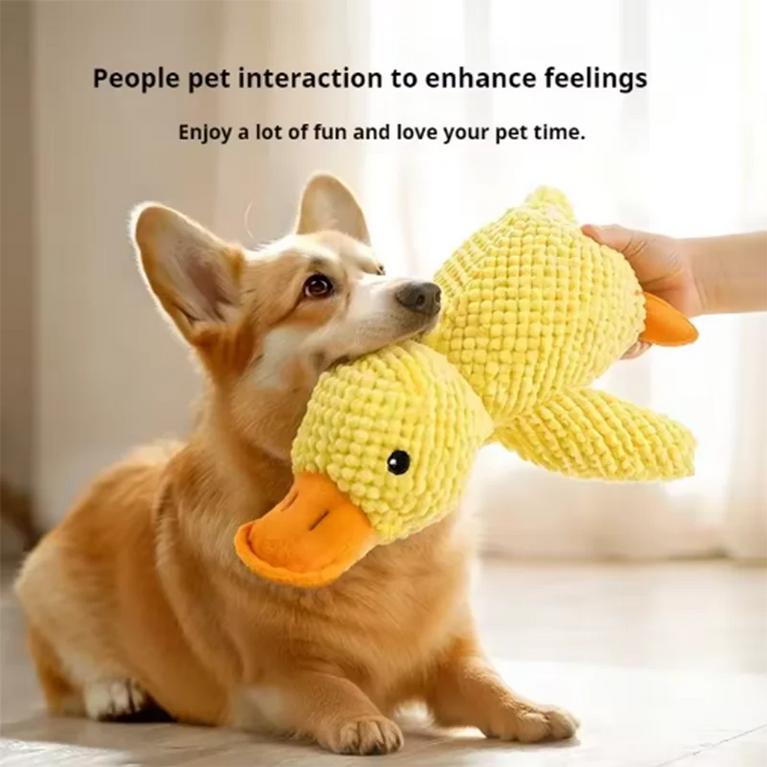 Duck Dog Toy Plush Chew Resistant Durable Dog Toy Quacking Sound