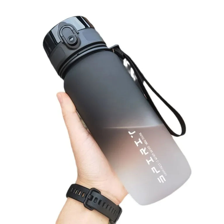 500ML Gradient Fitness Water Bottle with Time Marker Leakproof Durable for Cycling Running Outdoor Sports Bottle