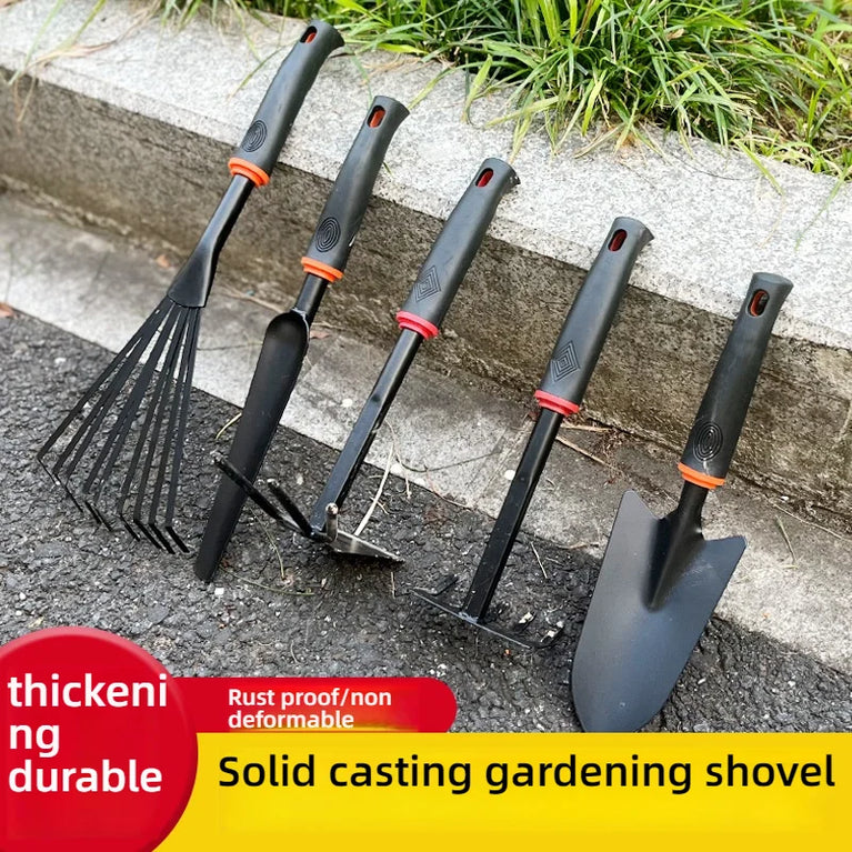 7-Piece Carbon Steel Mini Garden Tool Set for Potted Plants and Precision Gardening