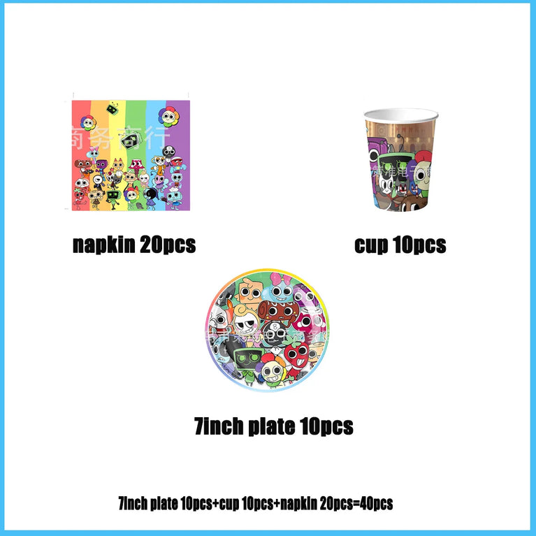 Dandy’s World Theme Party Collection | Comprehensive Event Decor & Tableware