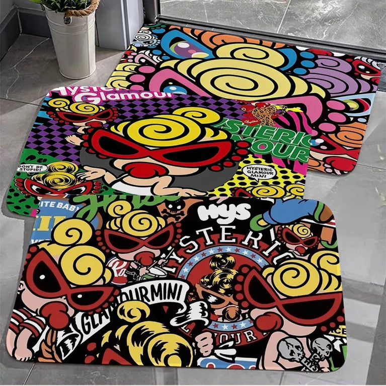 Non-Slip Washable Cartoon Area Rugs for Kids Room and Living