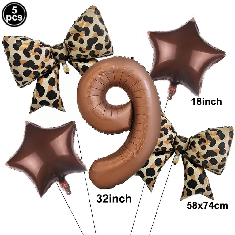 Leopard Print Birthday Party Disposable Tableware Set-Animal Theme Decor