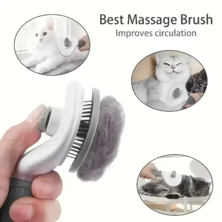Stainless Steel Cat Grooming Comb Hair Remover Dematting Tool