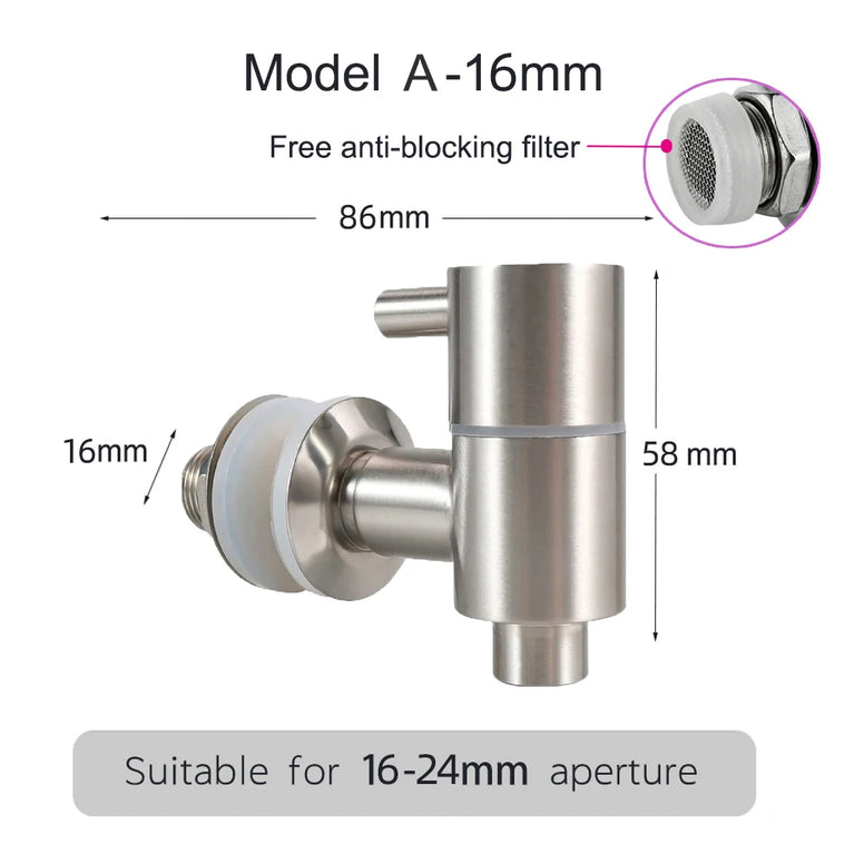 Stainless Steel Beverage Dispenser Faucet | Eco-Friendly Spigot for Wine Barrels & Juice Tanks