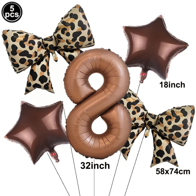 Leopard Print Birthday Party Disposable Tableware Set-Animal Theme Decor