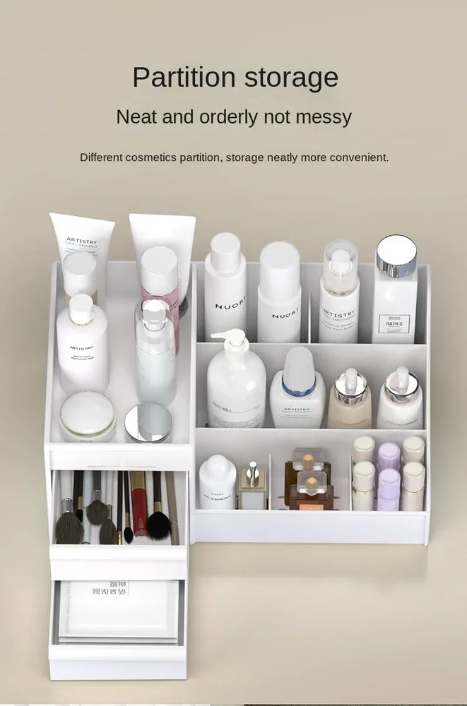 Plastic Drawer Makeup Storage Box Desktop Stationery Organizer