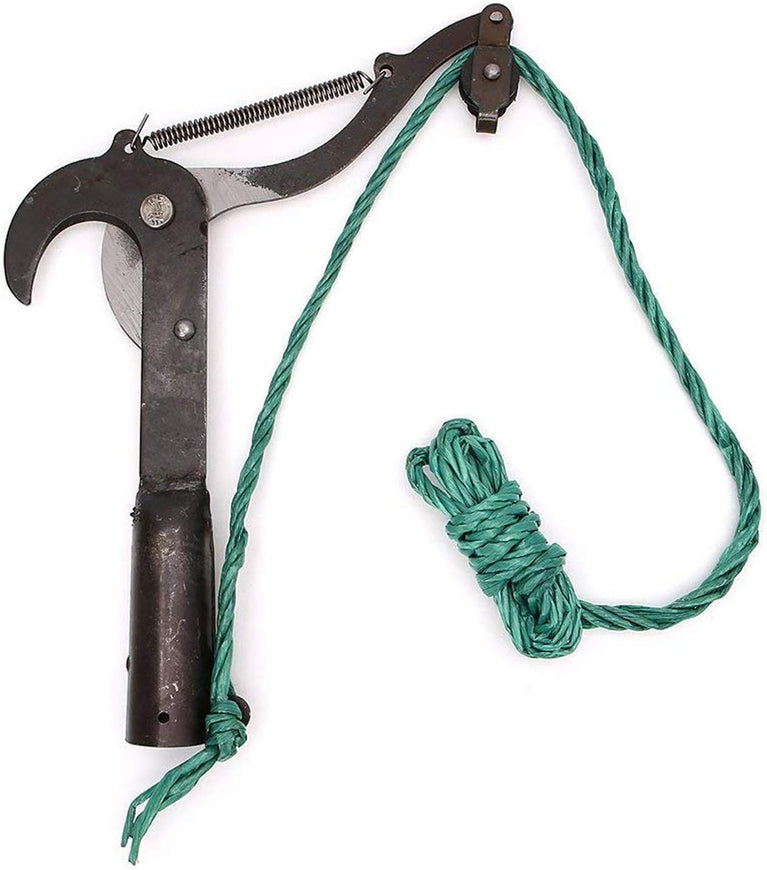 High Branch Extension Lopper Tree Pruner Saw Cutter Rope Garden Tool