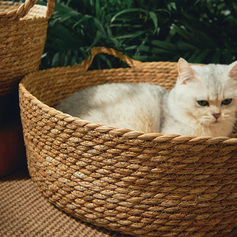 Cat Bed Basket Cooling & Heating Self Warm Cozy Nest