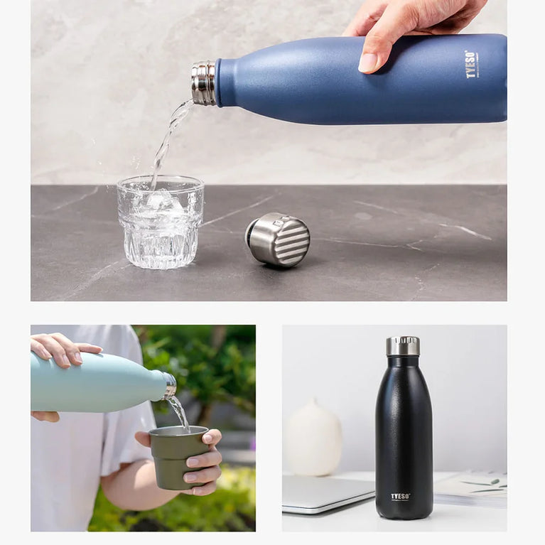 750ml Vacuum Insulated Stainless Steel Cola-Shaped Water Bottle Flask