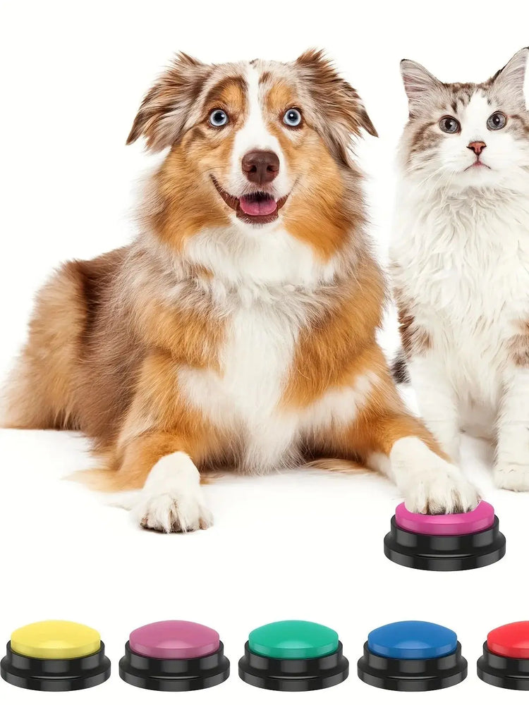 Recordable Dog Communication Button Interactive Talking Toy Fun