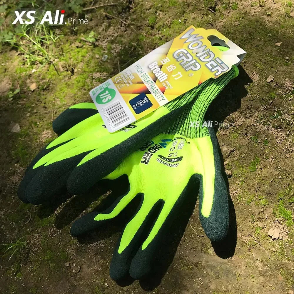 Nitrile Coated Gardening Gloves Breathable Grip Work Protection