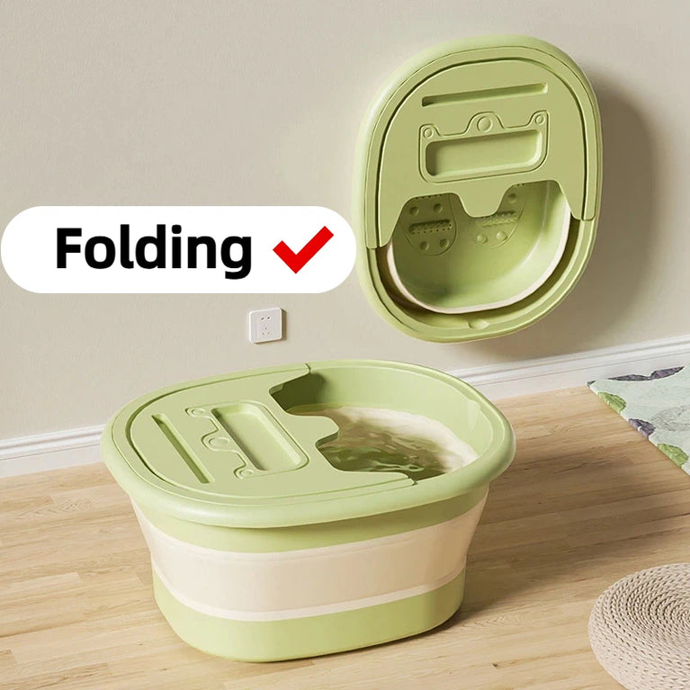 Portable Foldable Foot Bath Tub | Space-Saving Adult Foot Soak & Massage Basin
