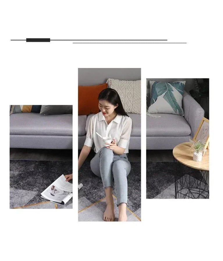 Large Geometric Non-Slip Washable Area Rugs for Modern Living
